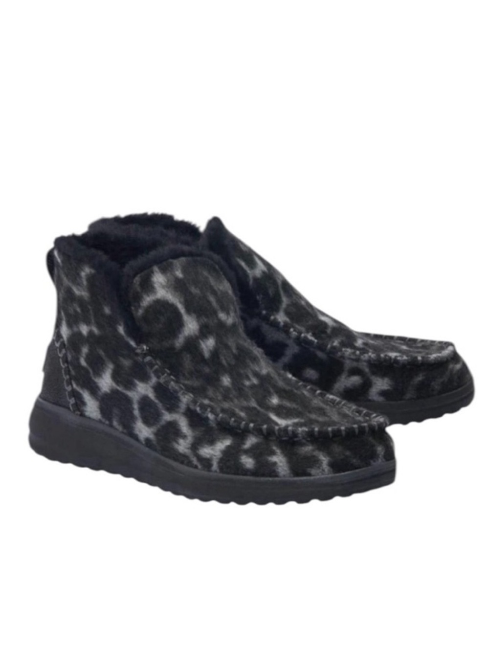 NEW Hey Dude Women’s Denny Marble Gray High Top Comfort Shoe Boots Size 7